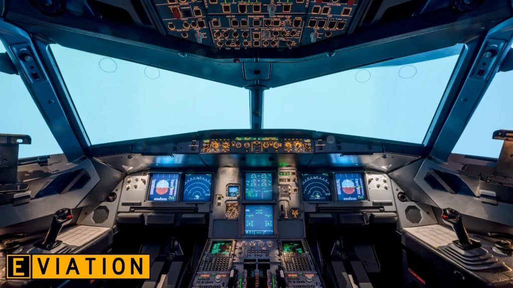 Flight Management System (FMS) cockpit