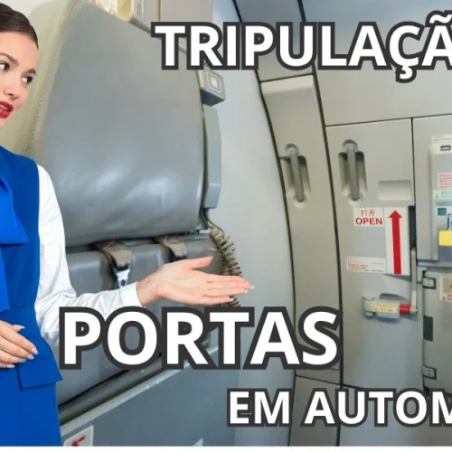 Fechamento da porta do avião