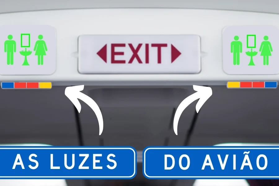 Luzes do Avião